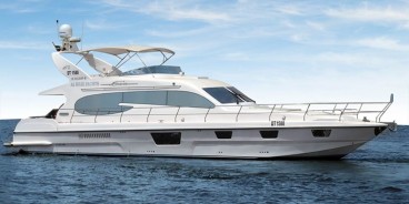 The 70 feet luxury yacht